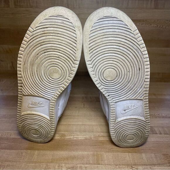 NIKE COURT BOROUGH MID 838938-111  MENS SIZE 11.5 WHITE LEATHER - Picture 5 of 7